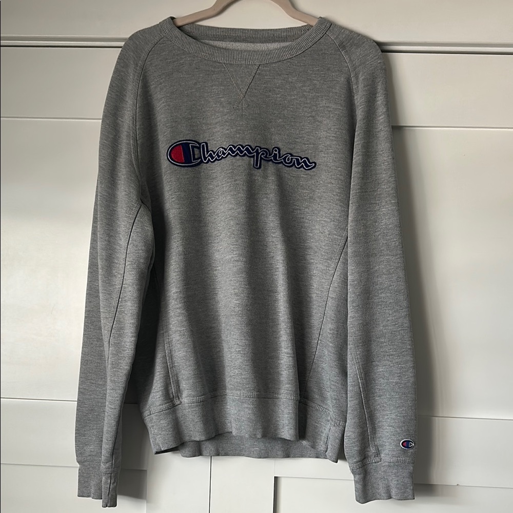 Vintage Champion Gray Crewneck Sweater